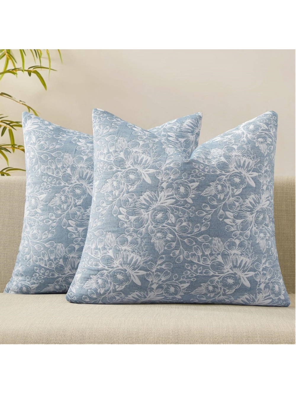 ✨Bailix Jacquard Reversible Throw Pillow Cover 22"x22" NEW
